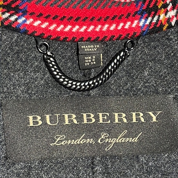 Bwot Burberry Tartan Double-Faced Wool Cashmere Oversized Coat - Picture 10 of 10